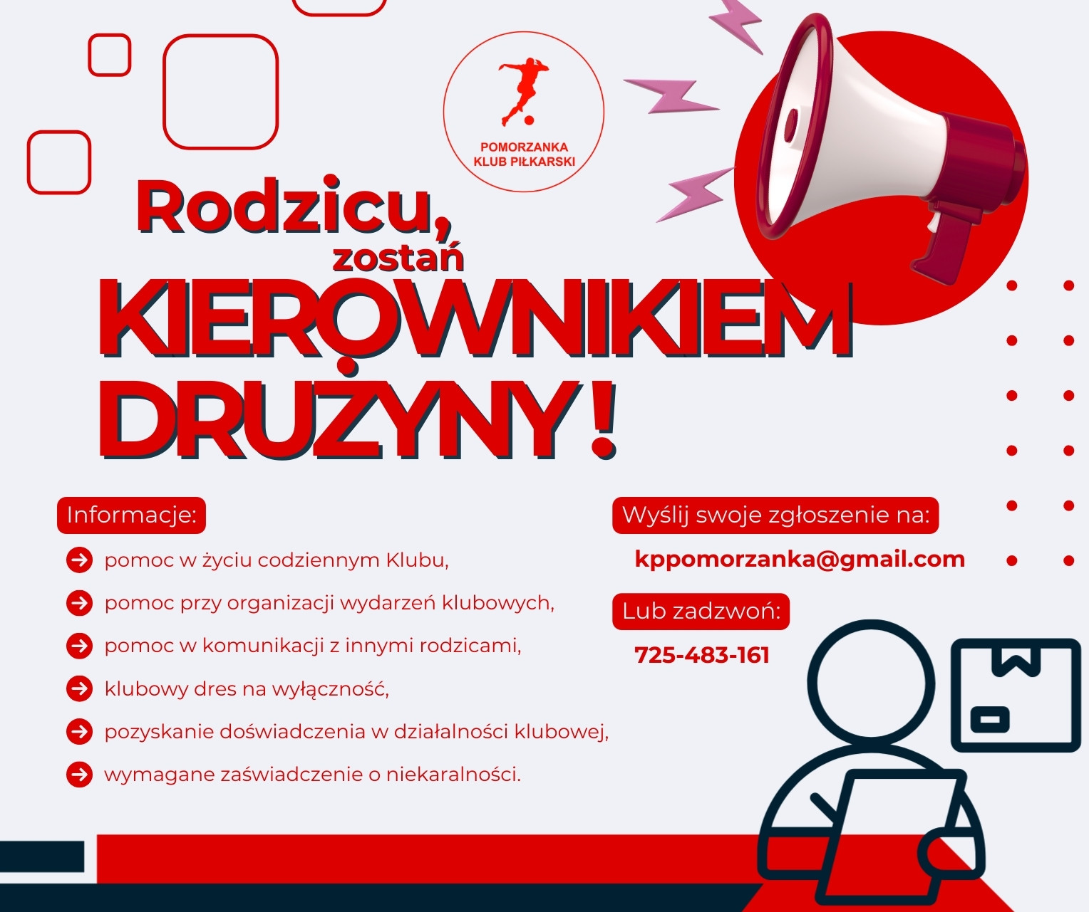 Rodzicu, zostań kierownikiem drużyny!