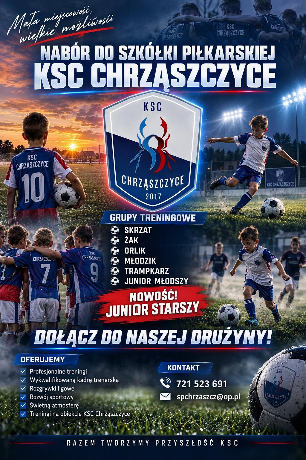 NABÓR DO SZKÓŁKI PIŁKARSKIEJ KSC Chrząszczyce