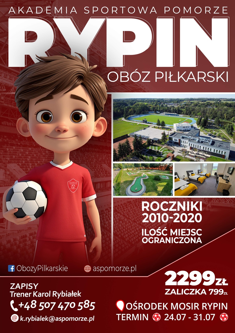 OBÓZ PIŁKARSKI RYPIN 2026! ZAPISY TRWAJĄ...