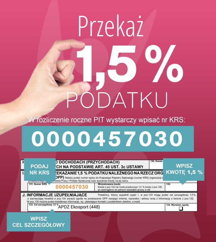 Szanowni Państwo! 1,5 % podatku!