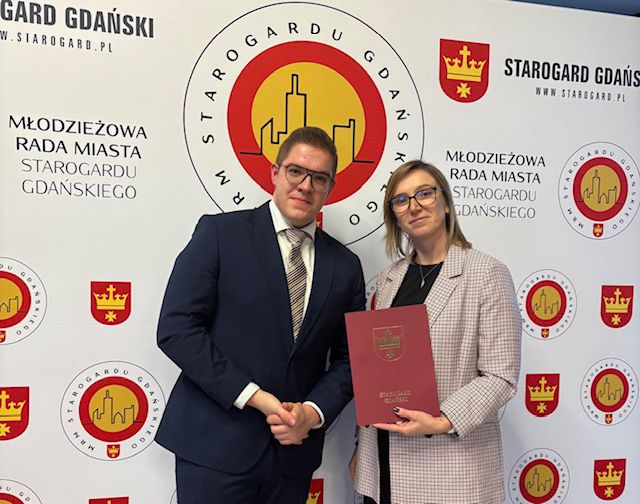 Podziękowanie od Młodzieżowej Rady Miasta Starogardu Gdańskiego, Starogard Gdański, 01.12.2025