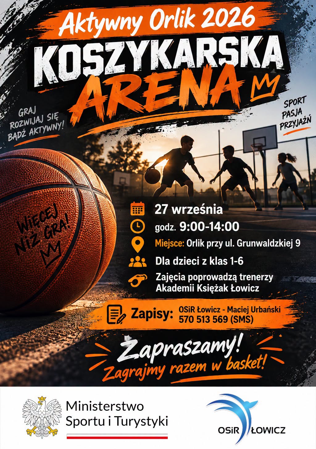KOSZYKARSKA ARENA - AKTYWNY ORLIK 2026!