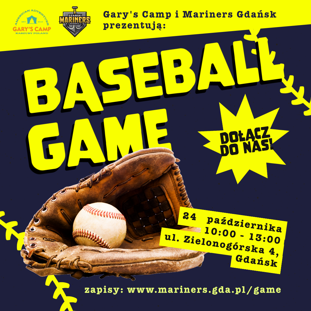 Zagraj w baseball z Mariners Gdańsk! Zapisy na otwarte wydarzenie ruszyły