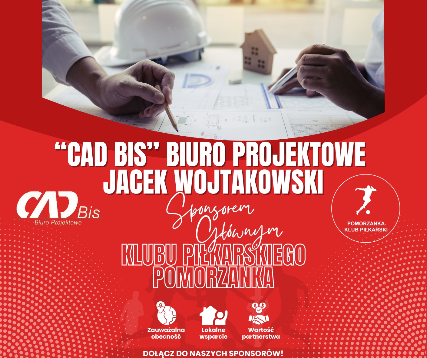 CAD Bis Biuro Projektowe Jacek Wojtakowski sponsorem Pomorzanki