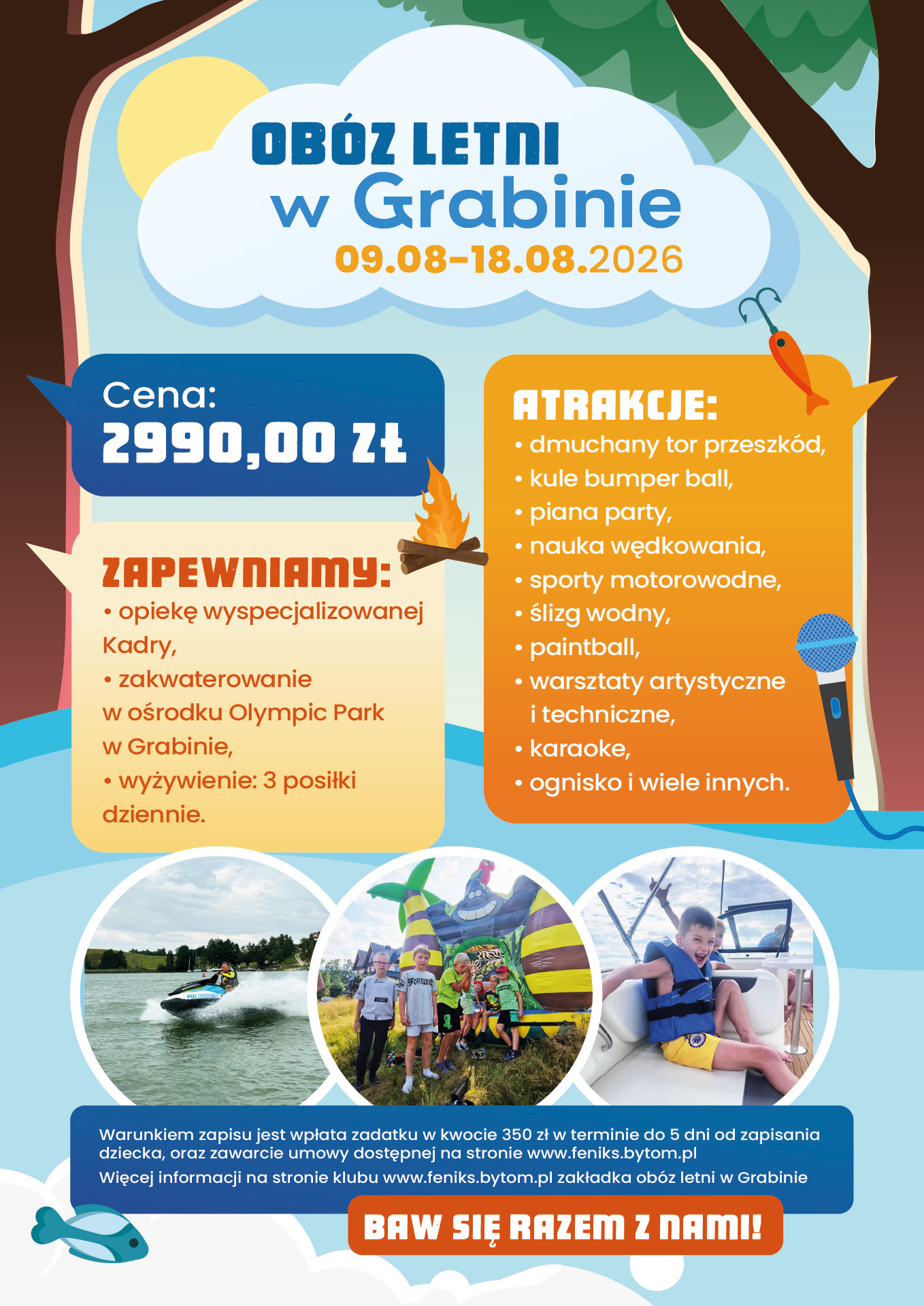 Obóz letni w Grabinie- 2026