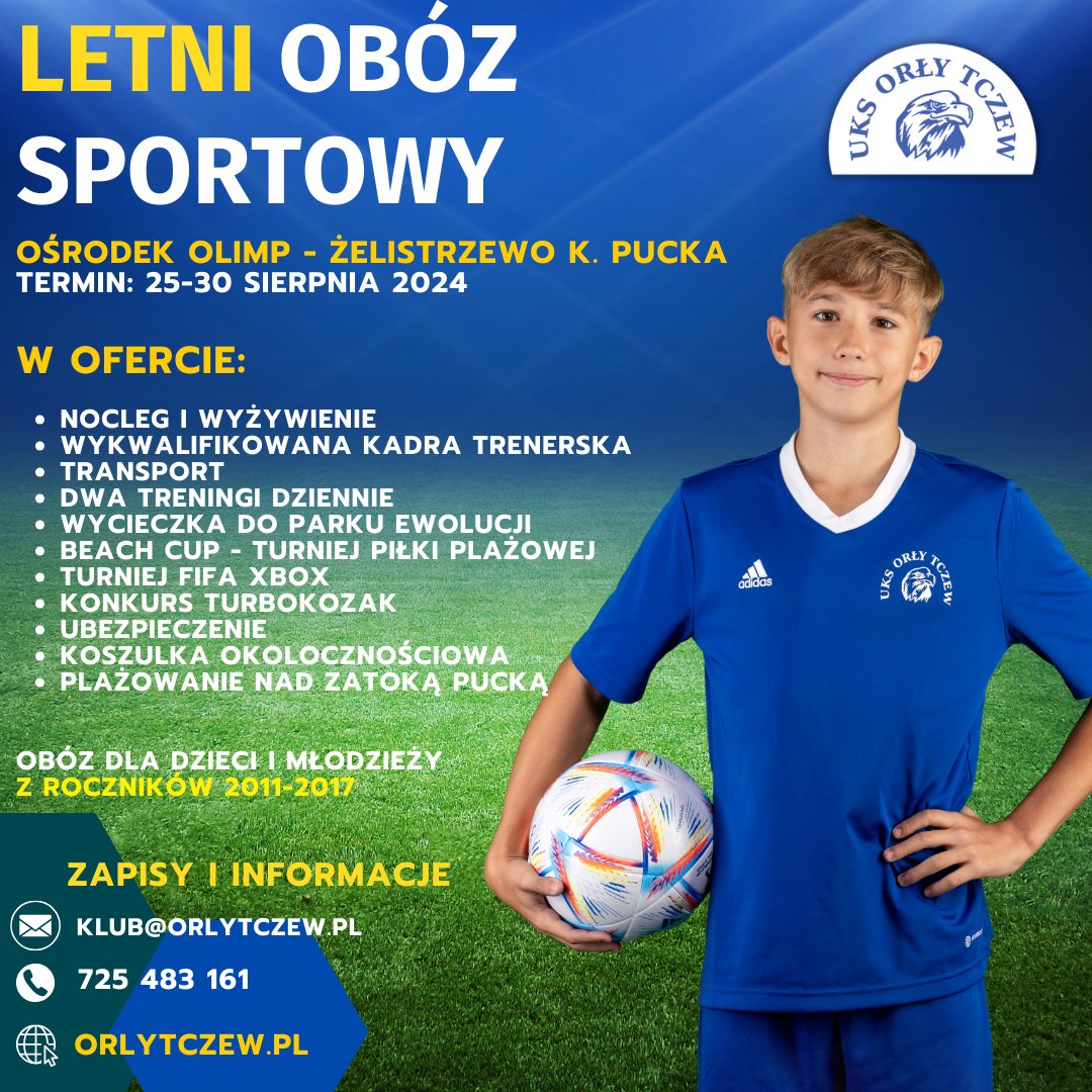 Wystartowały zapisy na letni obóz sportowy w Żelistrzewie !