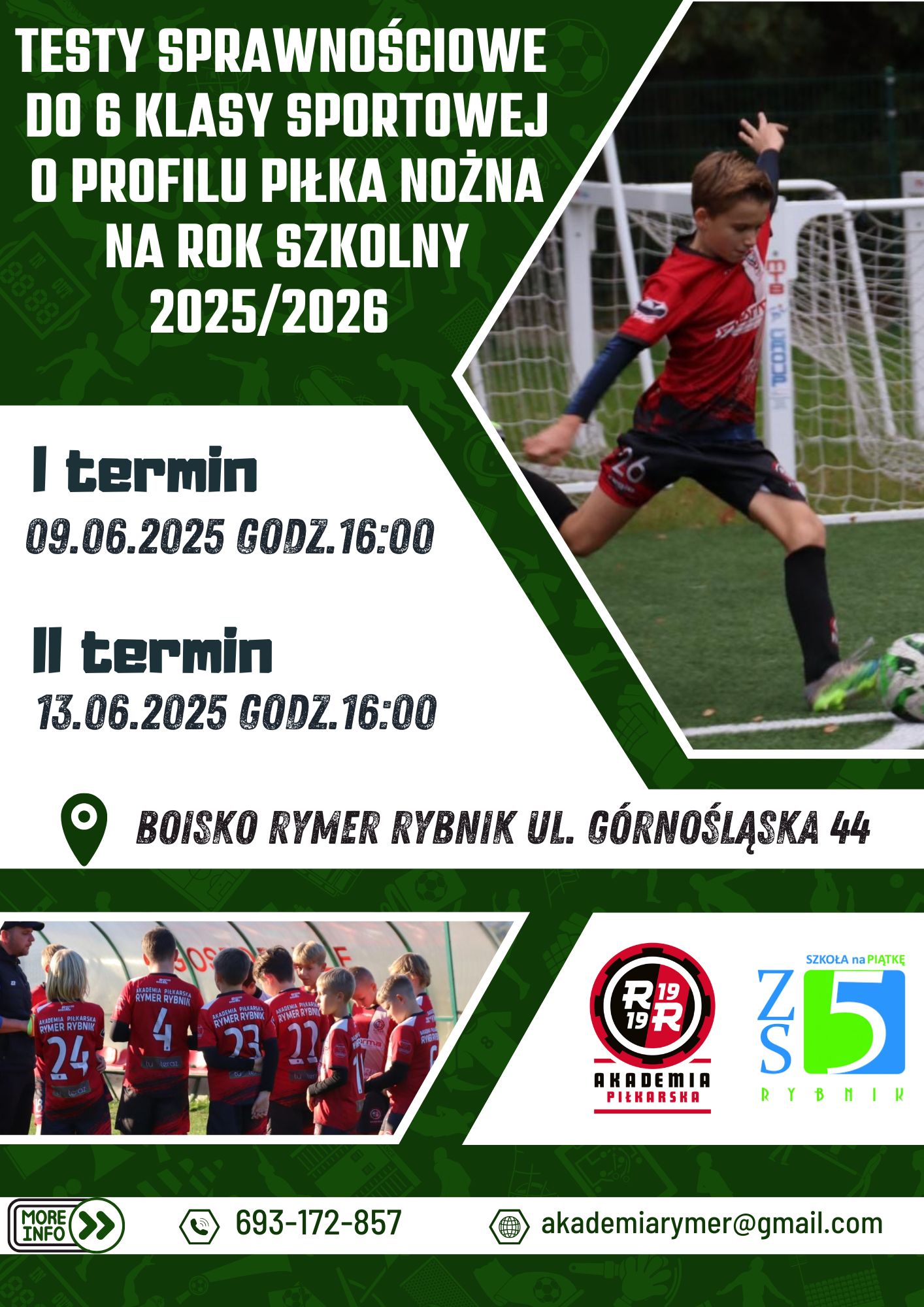 Zapraszamy na testy do klasy sportowej!