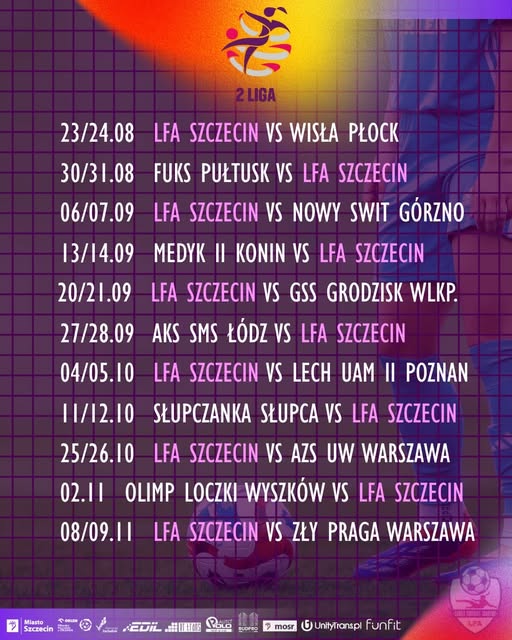 Znamy terminarz
