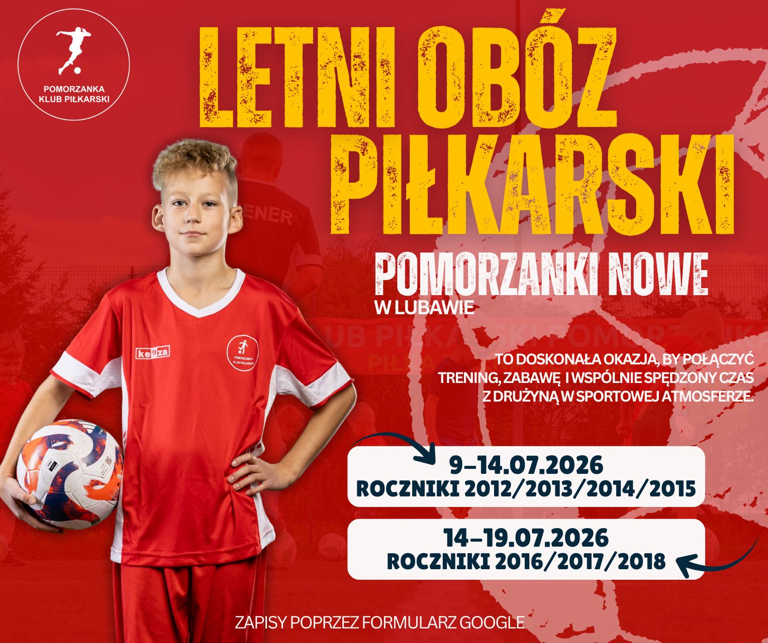 Letni Obóz Piłkarski Pomorzanki NOWE – ZAPISY 2026
