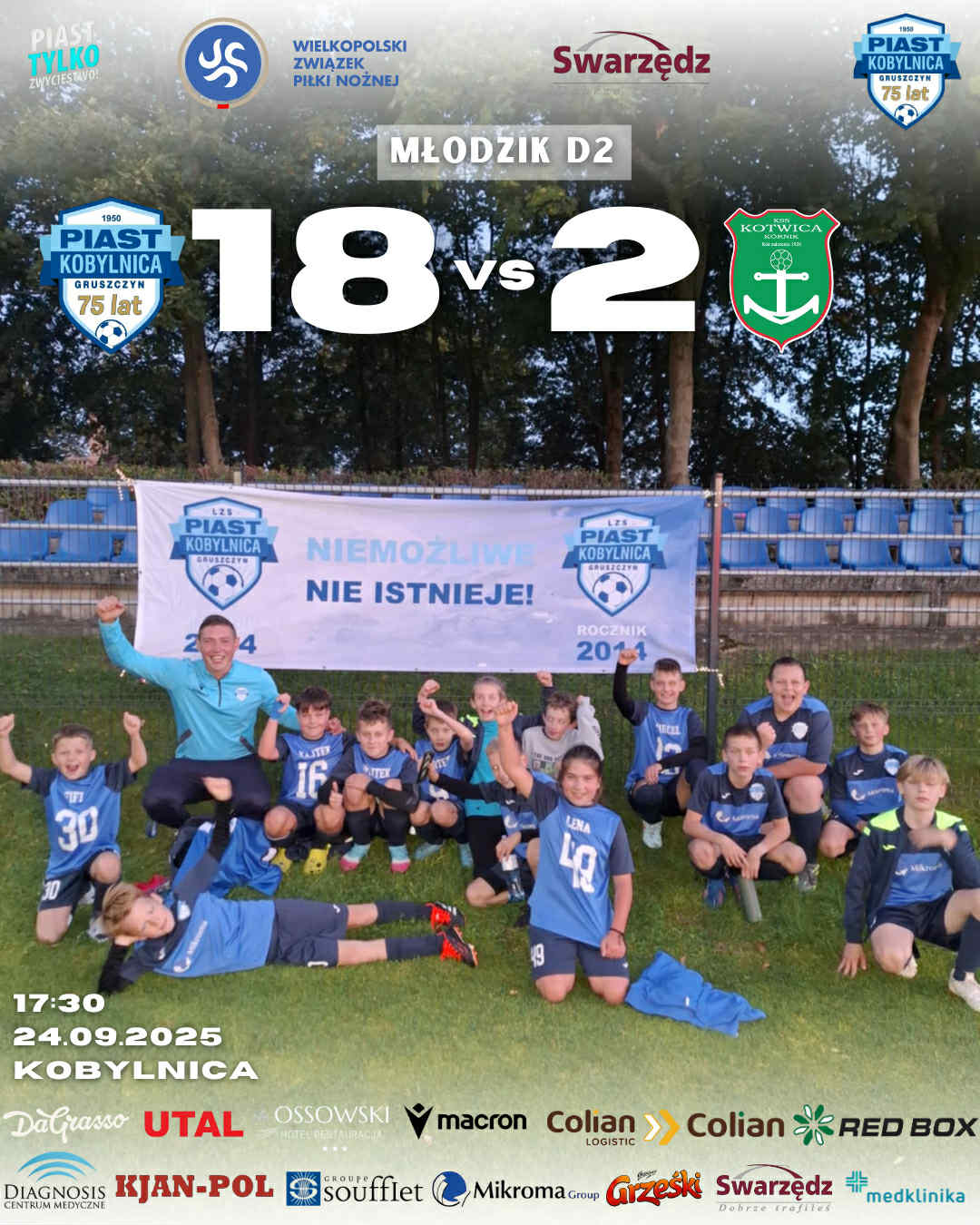 Piast Kobylnica vs Kotwica Kórnik D2