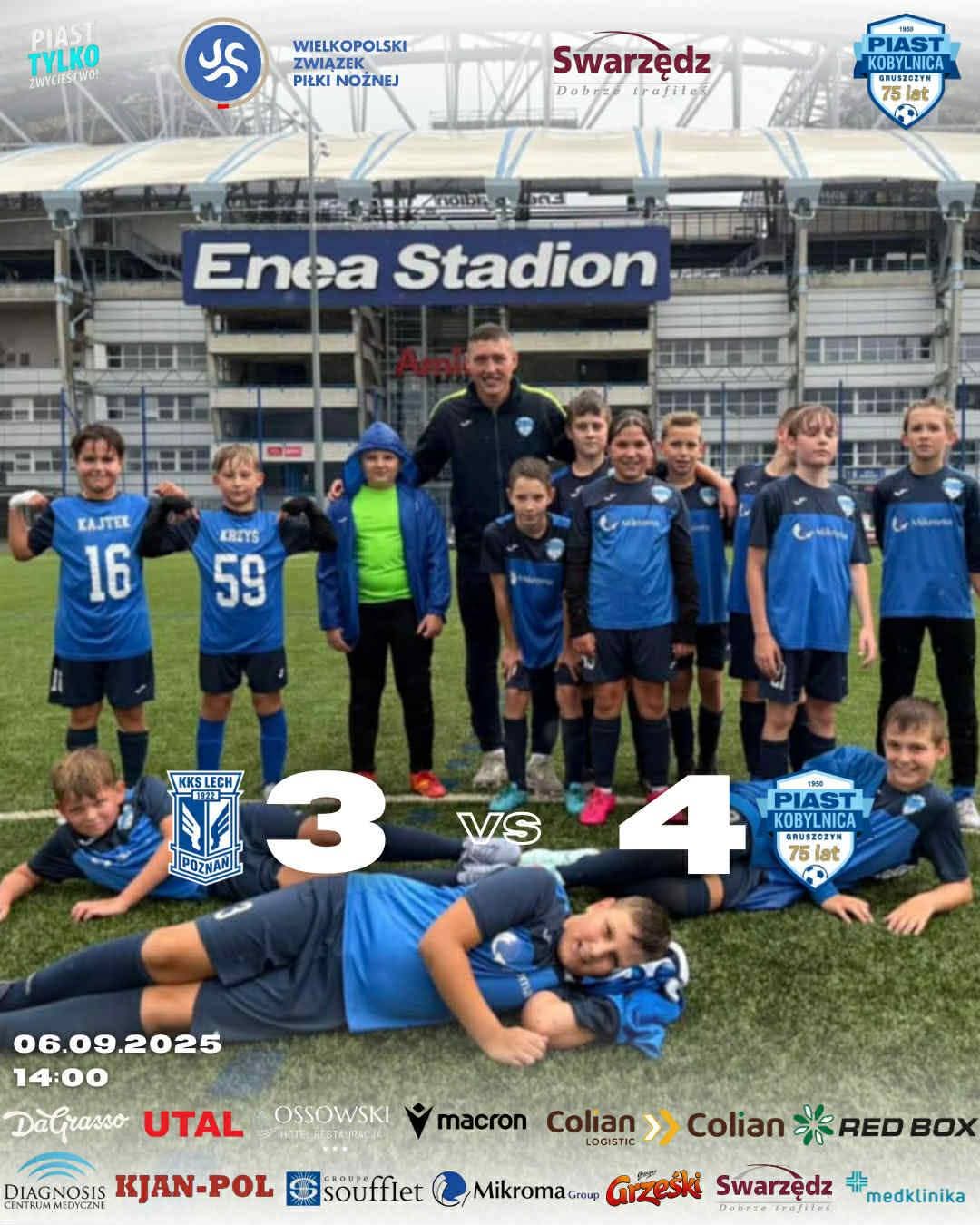 KKS Lech Poznań/ Piątkowo vs Piast Kobylnica