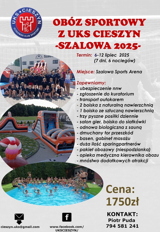 Obóz sportowy Szalowa Sport Arena 2025