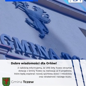 Klub otrzymał dotację z Gminy Tczew!