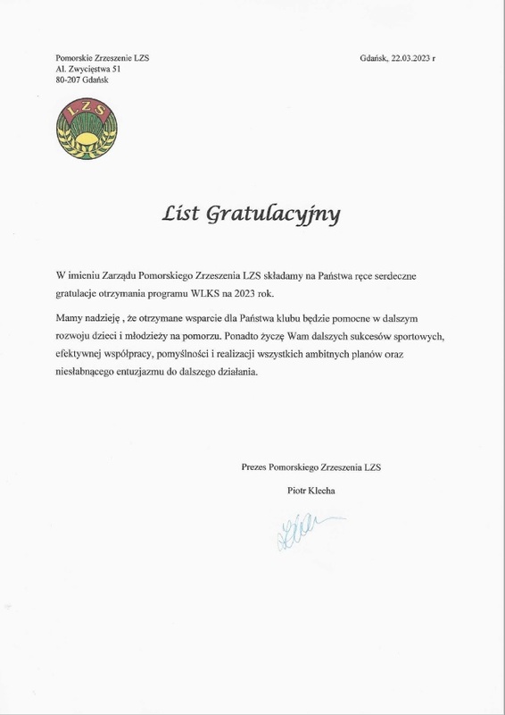𝗢𝗹𝗶𝗺𝗽𝗶𝗮 𝗢𝘀𝗼𝘄𝗮 𝗚𝗱𝗮ń𝘀𝗸 𝗸𝗼𝗹𝗲𝗷𝗻𝘆 𝗿𝗼𝗸 𝘄 𝗽𝗿𝗼𝗴𝗿𝗮𝗺𝗶𝗲 𝗪𝗶𝗼𝗱ą𝗰𝘆𝗰𝗵 𝗟𝘂𝗱𝗼𝘄𝘆𝗰𝗵 𝗞𝗹𝘂𝗯𝗼́𝘄 𝗦𝗽𝗼𝗿𝘁𝗼𝘄𝘆𝗰𝗵!