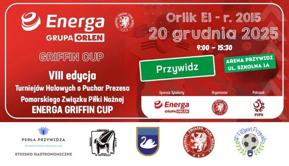 Energa Griffin Cup zawita do Przywidza – młodzi piłkarze powalczą o Puchar Prezesa Pomorskiego ZPN