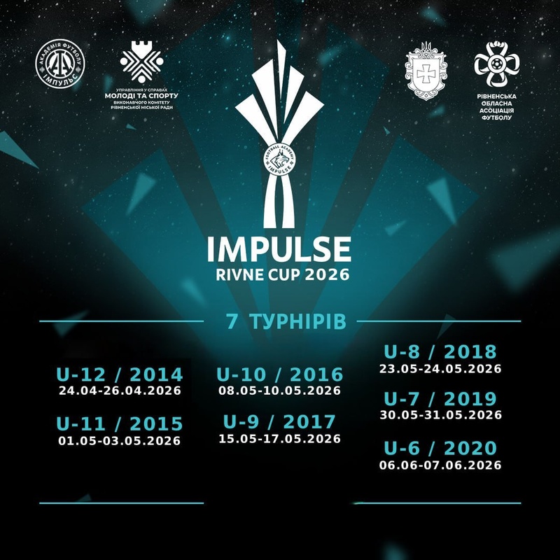 Реєстрація на турнір Impulse Rivne cup Весна - 2026 року