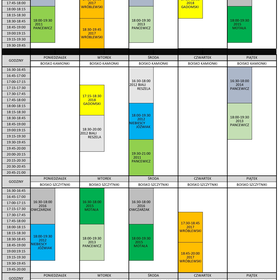 Harmonogram od 29.09.2025 do 31.10.2025