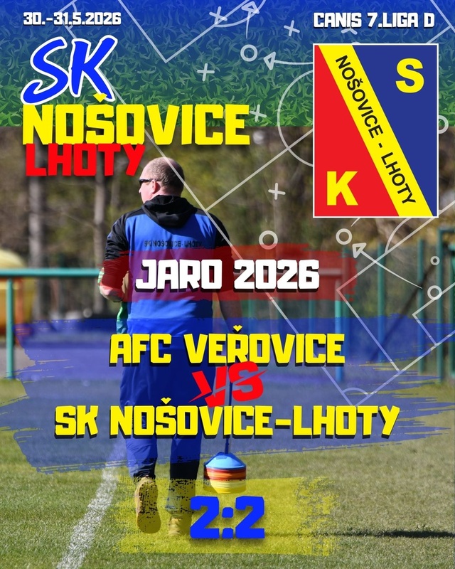 ⚽ Veřovice – SK Nošovice-Lhoty 2:2