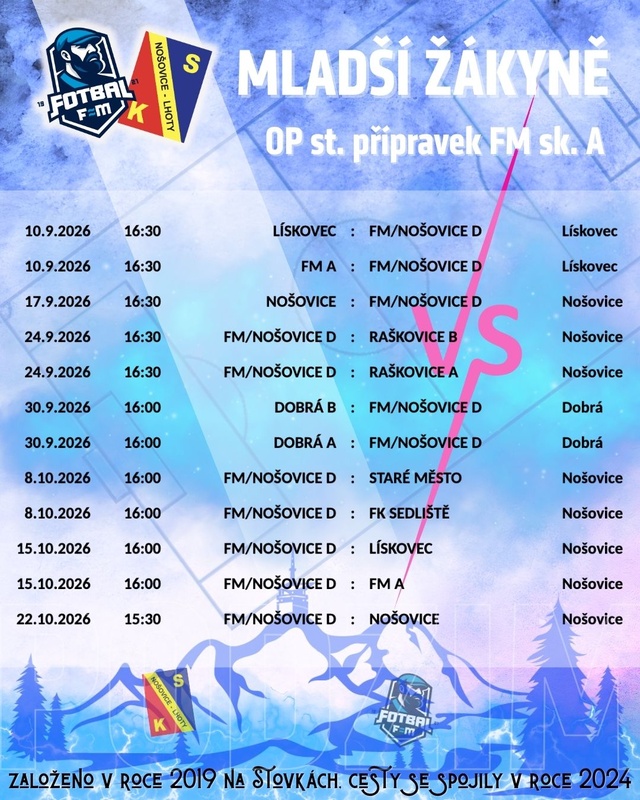 ⚽️ MLADŠÍ ŽÁKYNĚ | PODZIM 2026 🩷💙