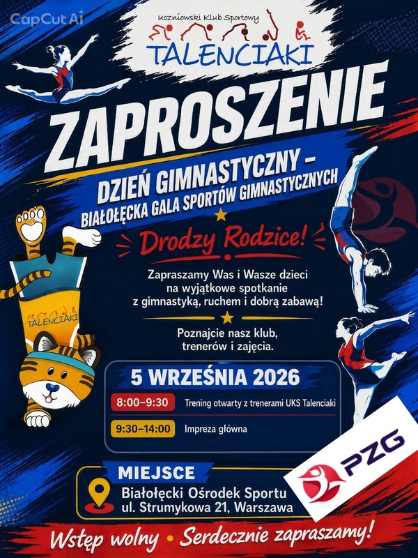 Serdecznie zapraszamy na Dzień Gimnastyczny - Białołęcka Gala Sportów Gimnastycznych