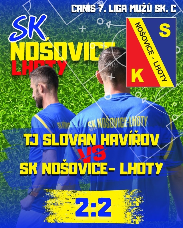 ⚽ MUŽI VEZOU Z HAVÍŘOVA BOD ZA REMÍZU 2:2