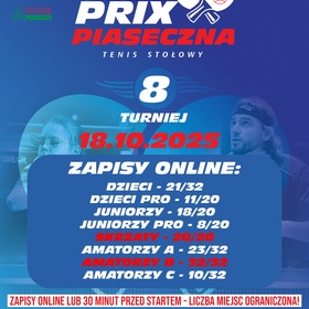 Wyniki 8 Grand Prix Piaseczna i klasyfikacja generalna po 8 turniejach