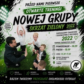 PIERWSZE OTWARTE TRENINGI NABOROWE NOWEJ GRUPY - SKRZAT ZIELONY