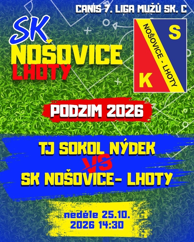 ⚽💛💙 MUŽI DNES VYRÁŽEJÍ DO NÝDKU!