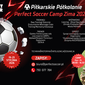 Piłkarskie Półkolonie PERFECT SOCCER CAMP Zima 2026'