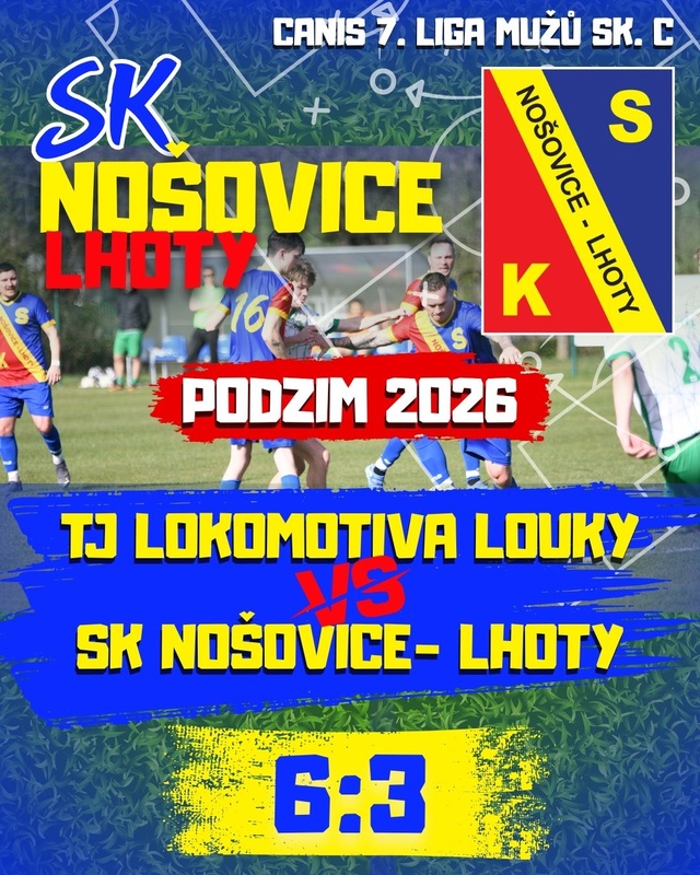 ⚽️ Z LOUK VEZEME PORÁŽKU 6:3