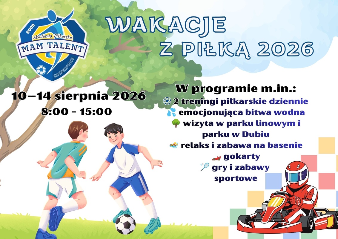 Wakacje z piłką 2026 - półkolonie