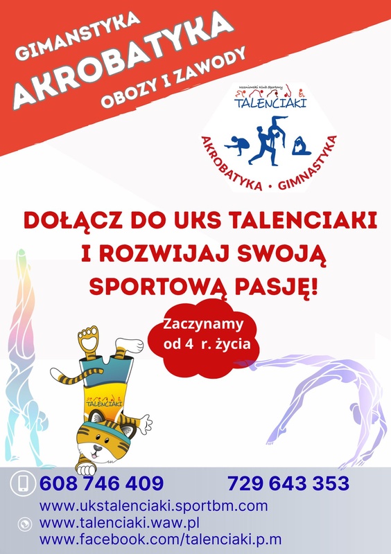 WITAMY WSZYSTKICH PASJONATÓW AKROBATYKI I SPORTÓW GIMNASTYCZNYM W NOWYM SEZONIE 2025/2026