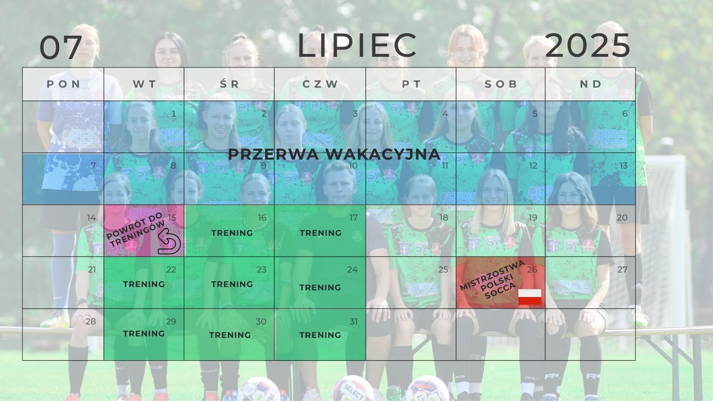 Kalendarz na nadchodzące tygodnie !