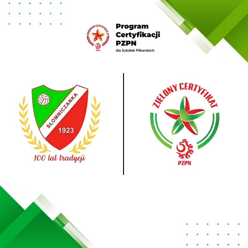 Zielony Certyfikat PZPN na rok 2026!