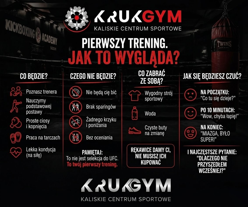 Co zabrać na pierwszy trening?