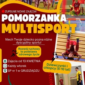 Nowe zajęcia ogólnorozwojowe – Pomorzanka MULTISPORT!
