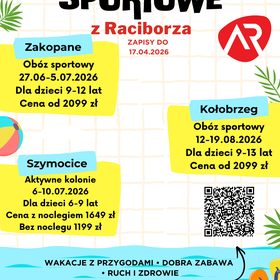 Oferta naszych letnich obozów, kolonii sportowych