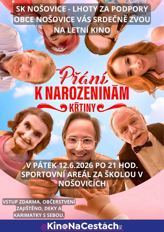 🎬🌙 LETNÍ KINO V NOŠOVICÍCH! 🌙🎬