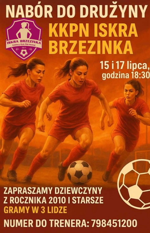 Zostań iskierką !! Rusza nabór do drużyny seniorskiej