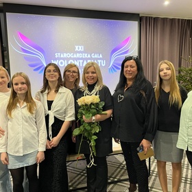Wyróżnienia WOLONTARIUSZ ROKU 2025 dla naszych zawodniczek podczas XXI Starogardzkiej Gali Wolontariatu 2025 roku, 08.12.2025
