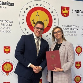 Podziękowanie od Młodzieżowej Rady Miasta Starogardu Gdańskiego, Starogard Gdański, 01.12.2025