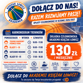HARMONOGRAM ZAJĘĆ 2026/2027!