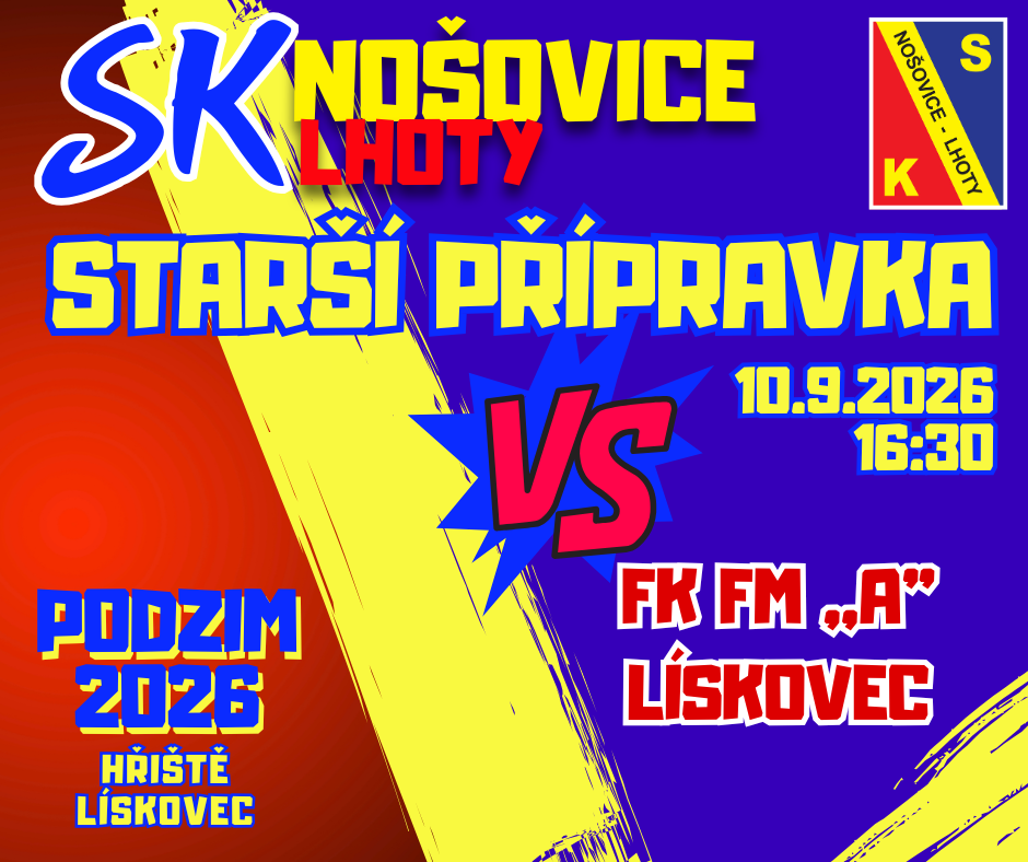 STARŠÍ PŘÍPRAVKA VYRÁŽÍ DO LÍSKOVCE!