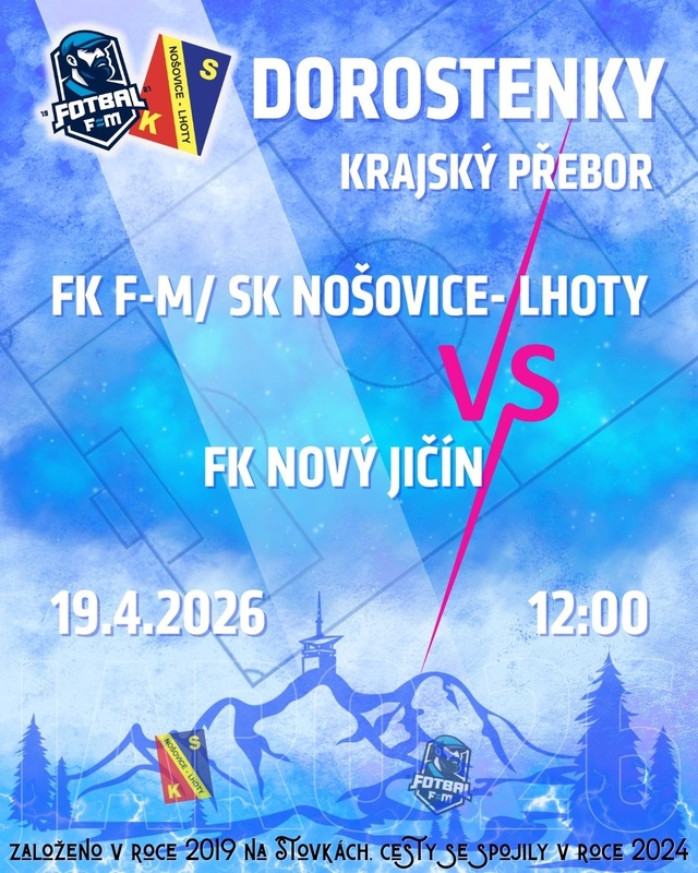 💙💛 POZVÁNKA NA UTKÁNÍ DOROSTENEK ⚽