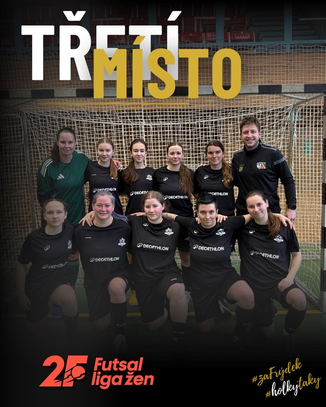 🥉 BRONZ PRO NAŠE ŽENY VE FUTSALOVÉ LIZE