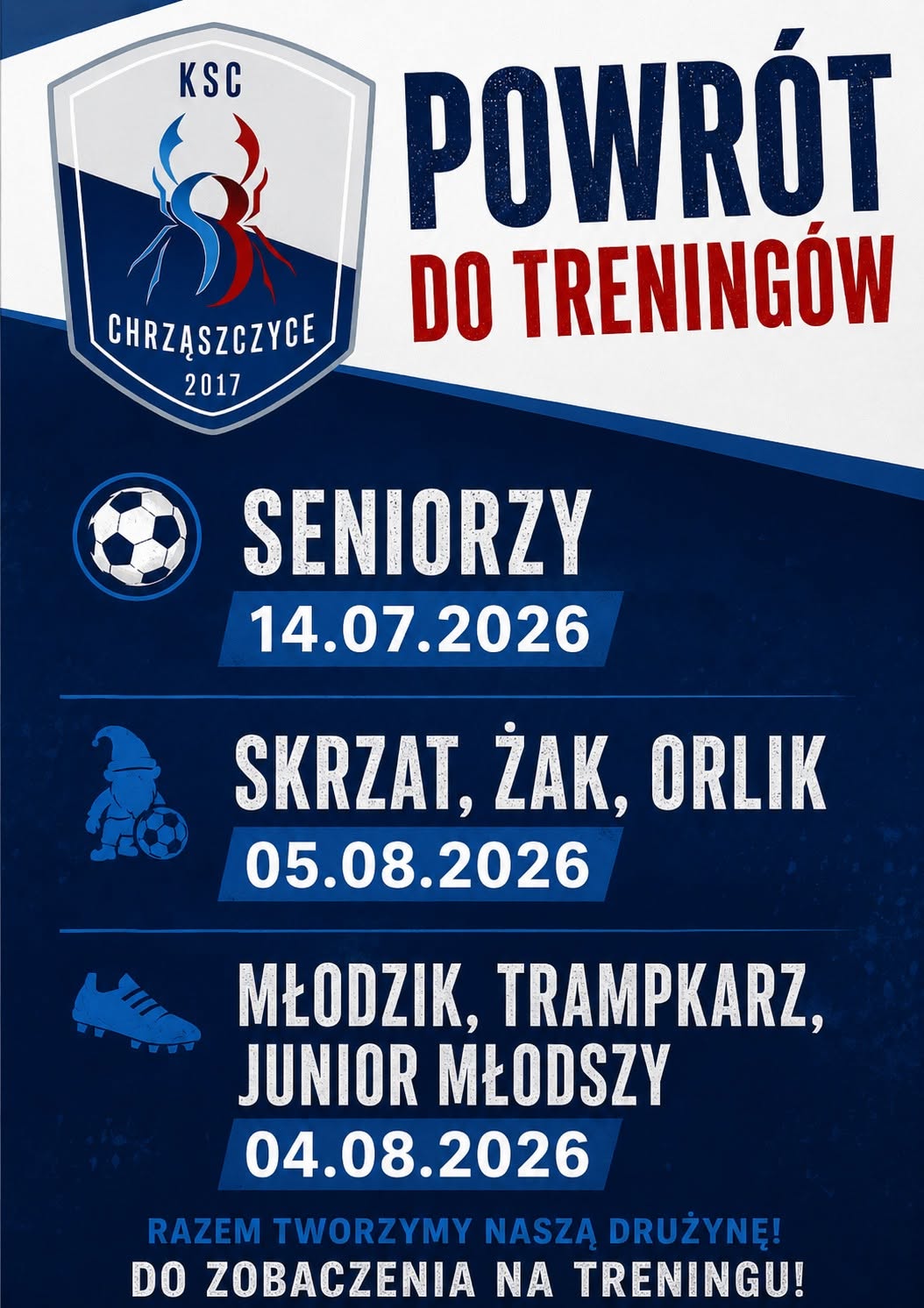 POWRÓT DO TRENINGÓW-SEZON 2026/2027
