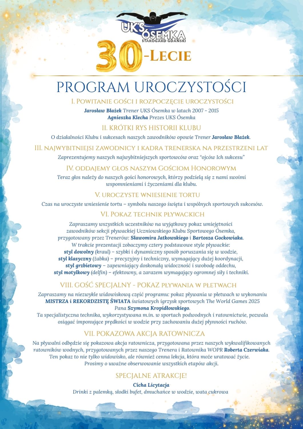 Obchody jubileuszu 30-Lecia UKS Ósemka, 31.08.2025