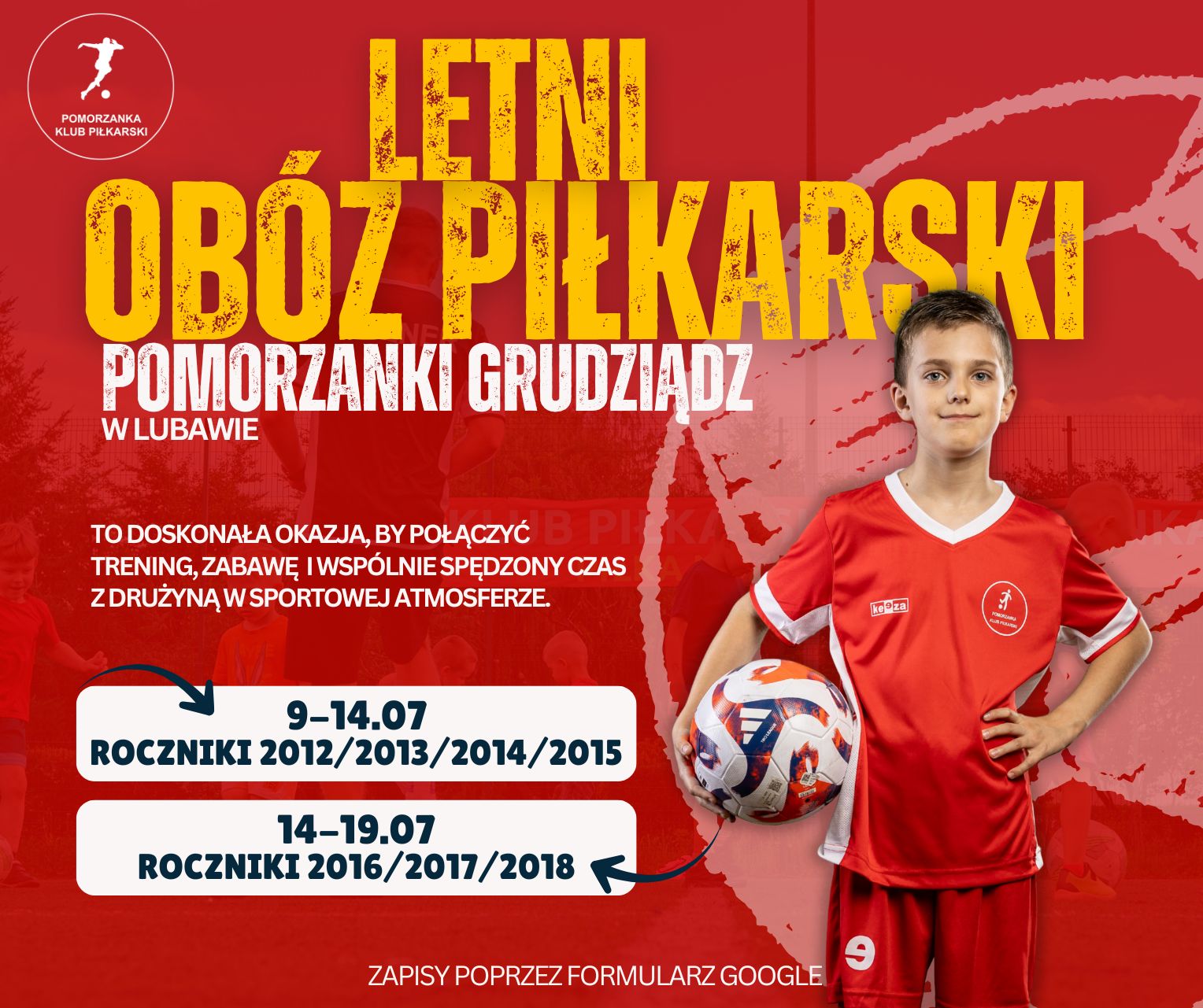 Letni obóz piłkarski Pomorzanki Grudziądz – ZAPISY!