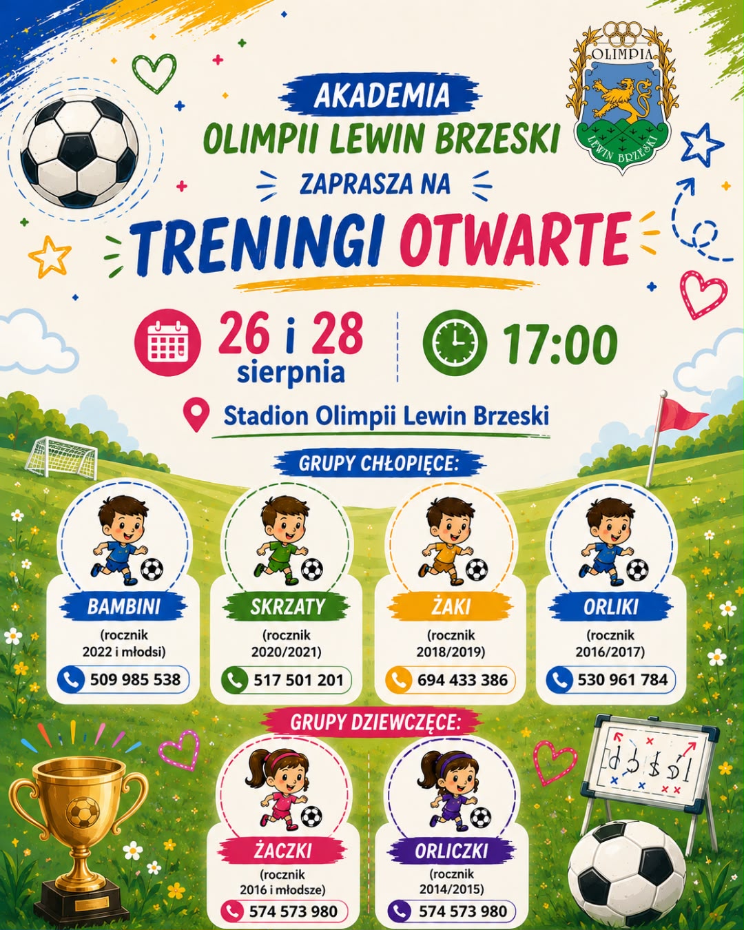 TRENINGI OTWARTE W AKADEMII OLIMPII! 💙💛