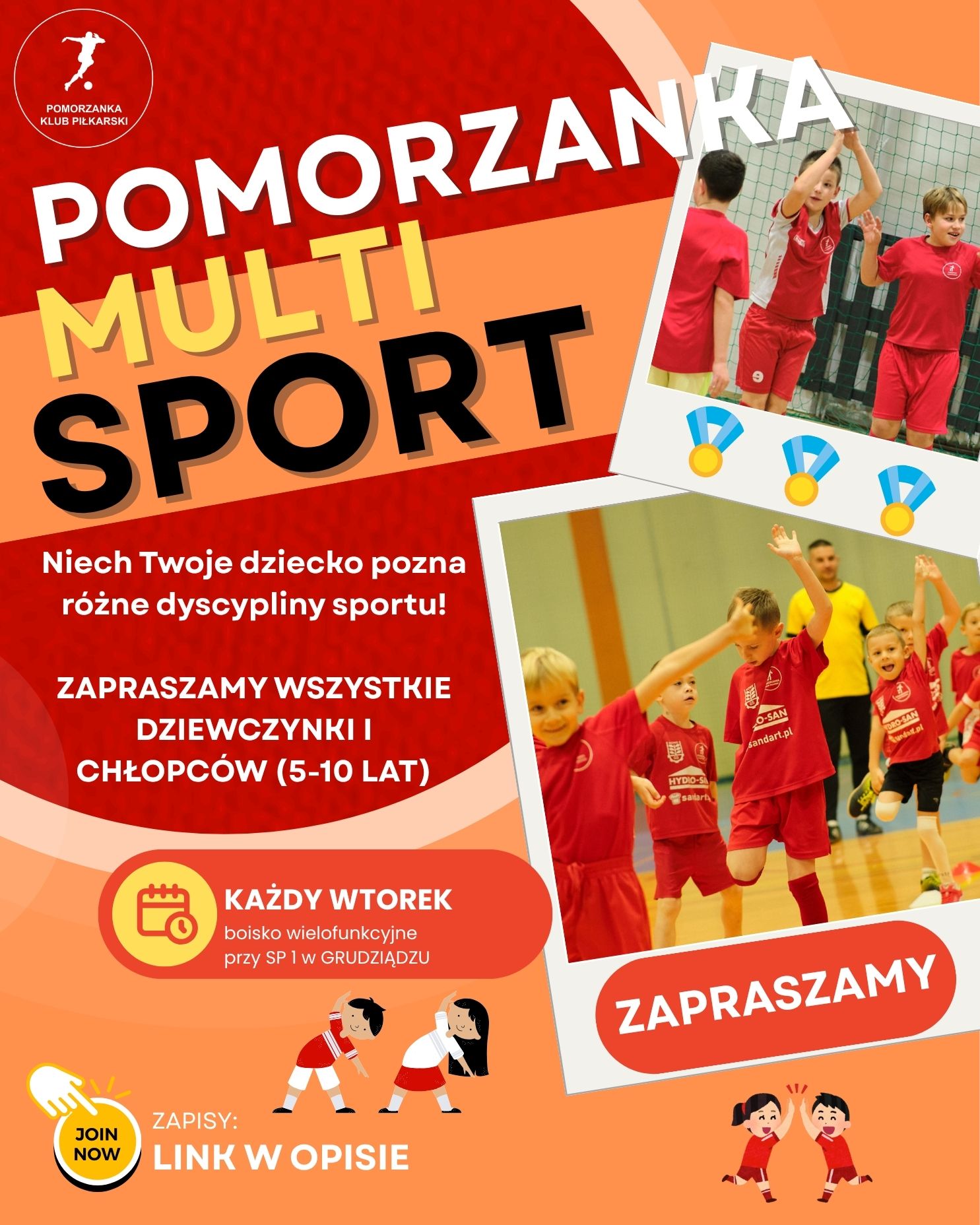 Nowe zajęcia ogólnorozwojowe – Pomorzanka MULTISPORT!